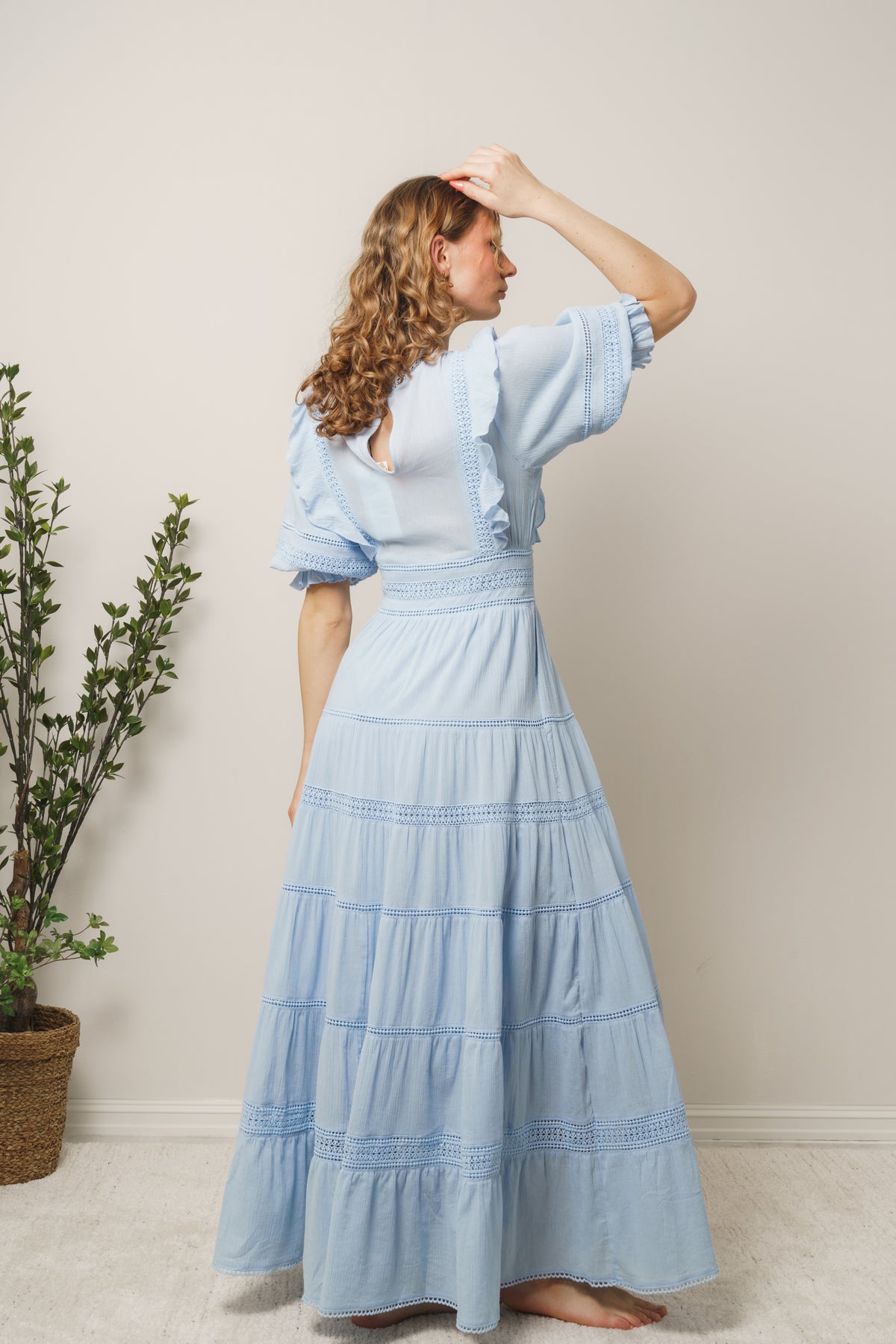 Loisa Dress - Powder Blue