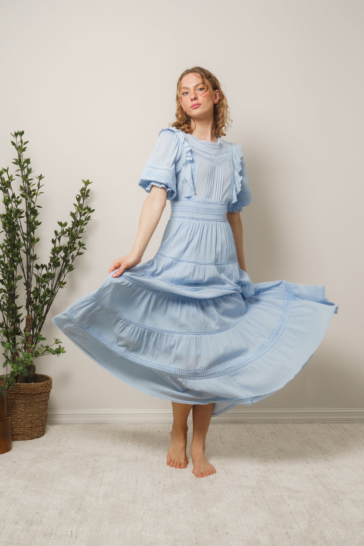 Loisa Dress - Powder Blue