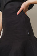 Alessia Linen Skirt - Black