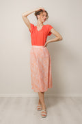 Lavinia Ladonna Skirt Aop - Salmon Dot