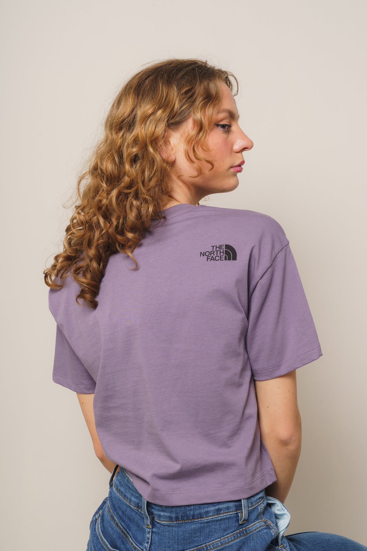 W Cropped Simple Dome Tee - Lunar Slate