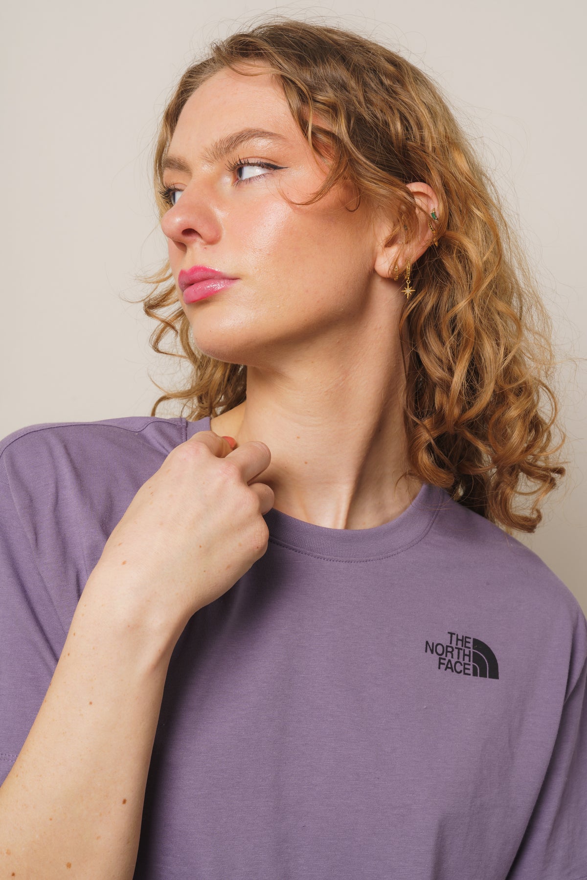 W Cropped Simple Dome Tee - Lunar Slate