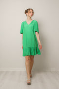Sunrise Flow Crop Dress - Vibrant Green