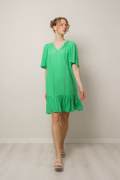 Sunrise Flow Crop Dress - Vibrant Green
