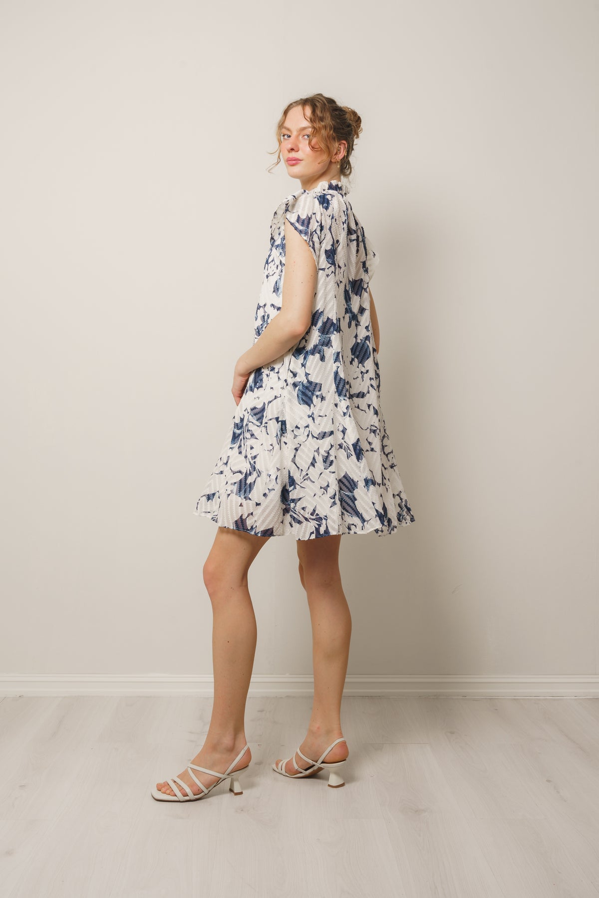 Karookh Klänning 14573 - Flora Blue