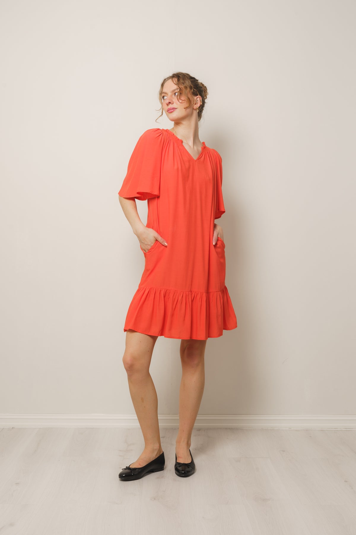 Sunrise Flow Crop Dress - Pelican