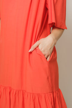 Sunrise Flow Crop Dress - Pelican