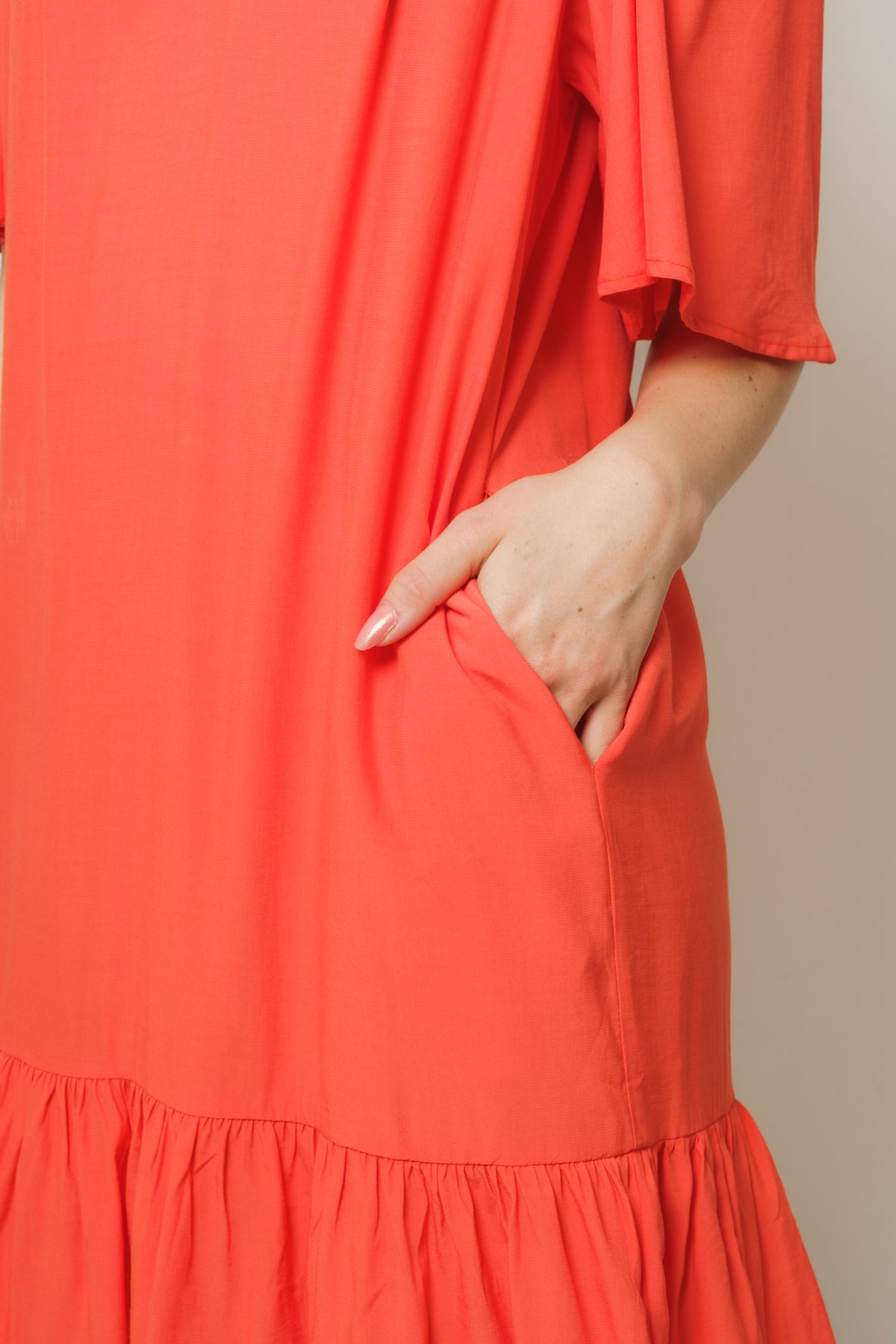 Sunrise Flow Crop Dress - Pelican