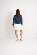 Clair Ls Mid Blue Denim Jacket - Medium Blue Denim