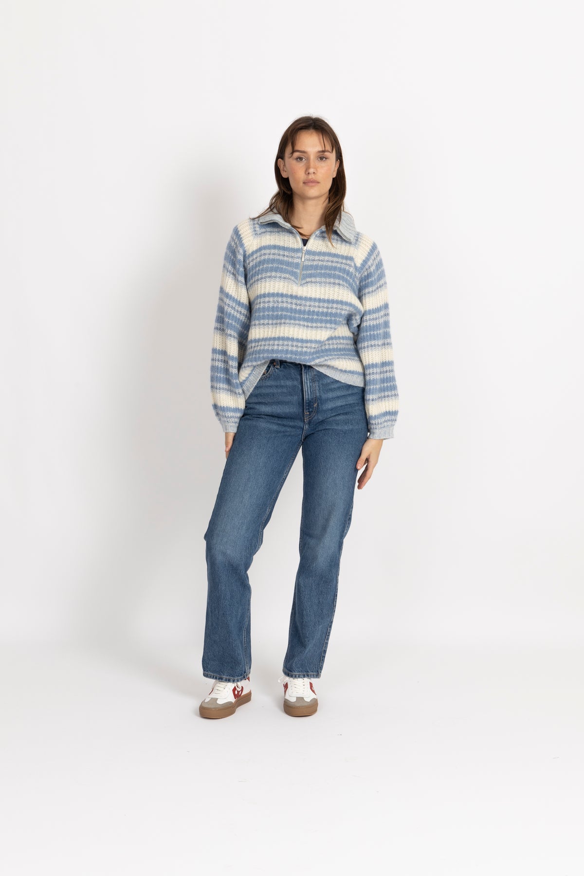 Lova Half-Zip - Blue