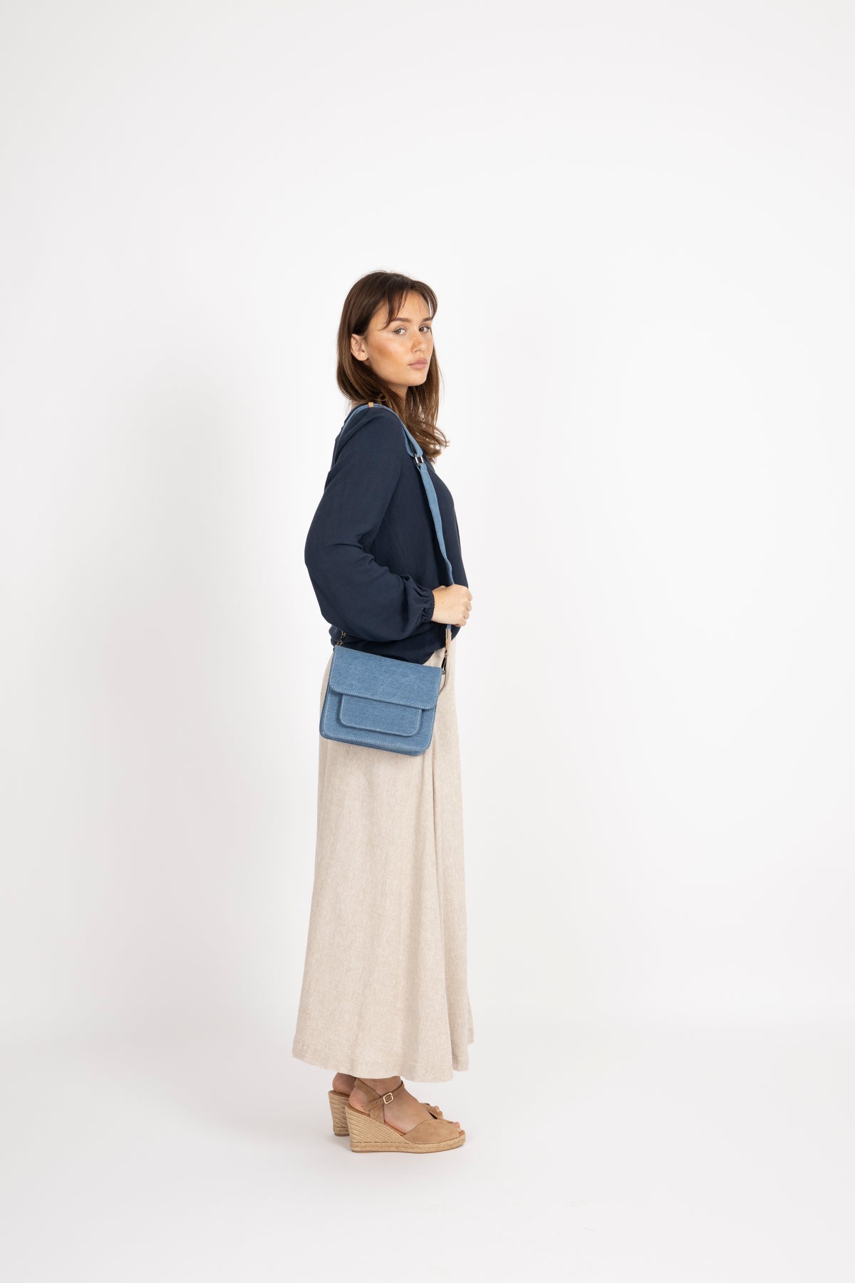 Viva Ls V-Neck Top - Dark Sapphire