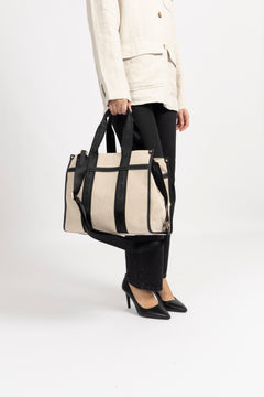 Cali Tote - Offwhite/Black