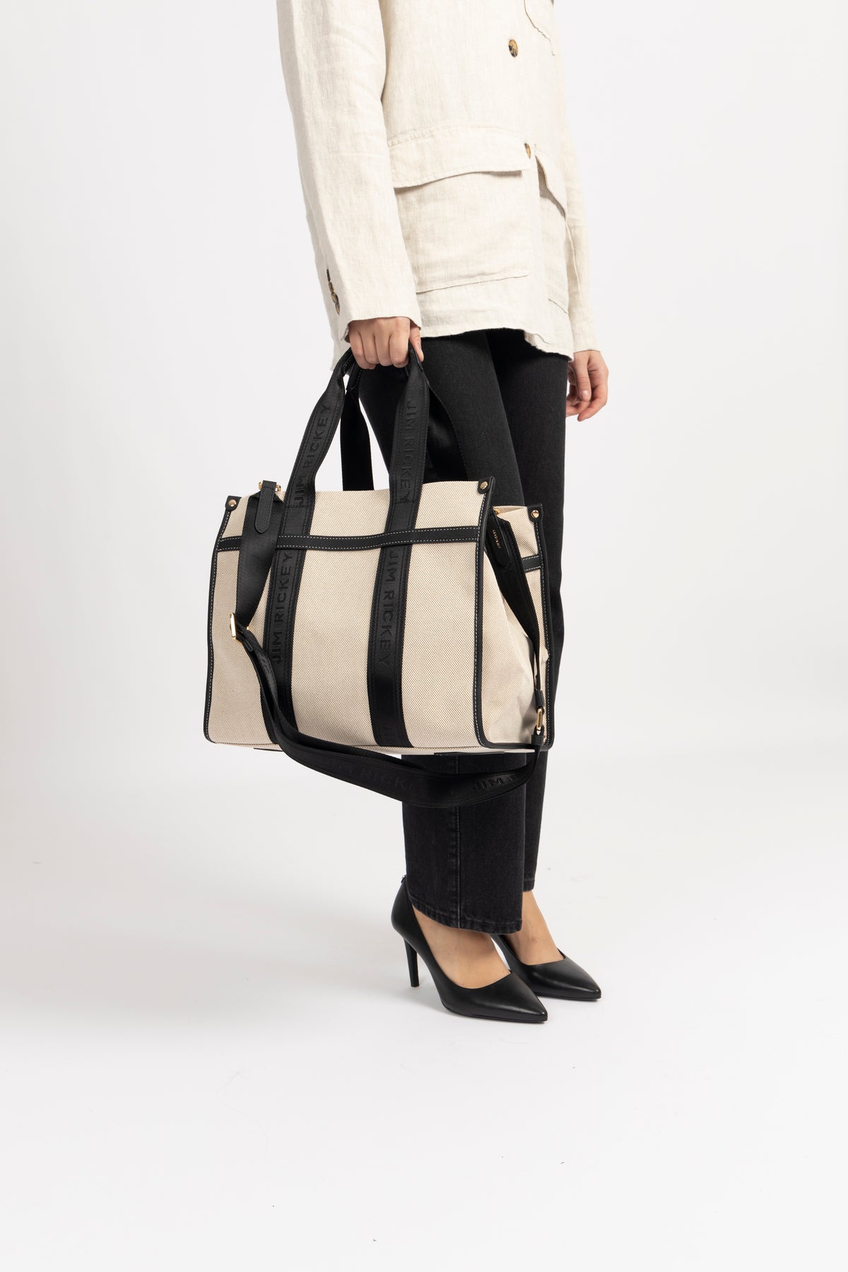 Cali Tote - Offwhite/Svart