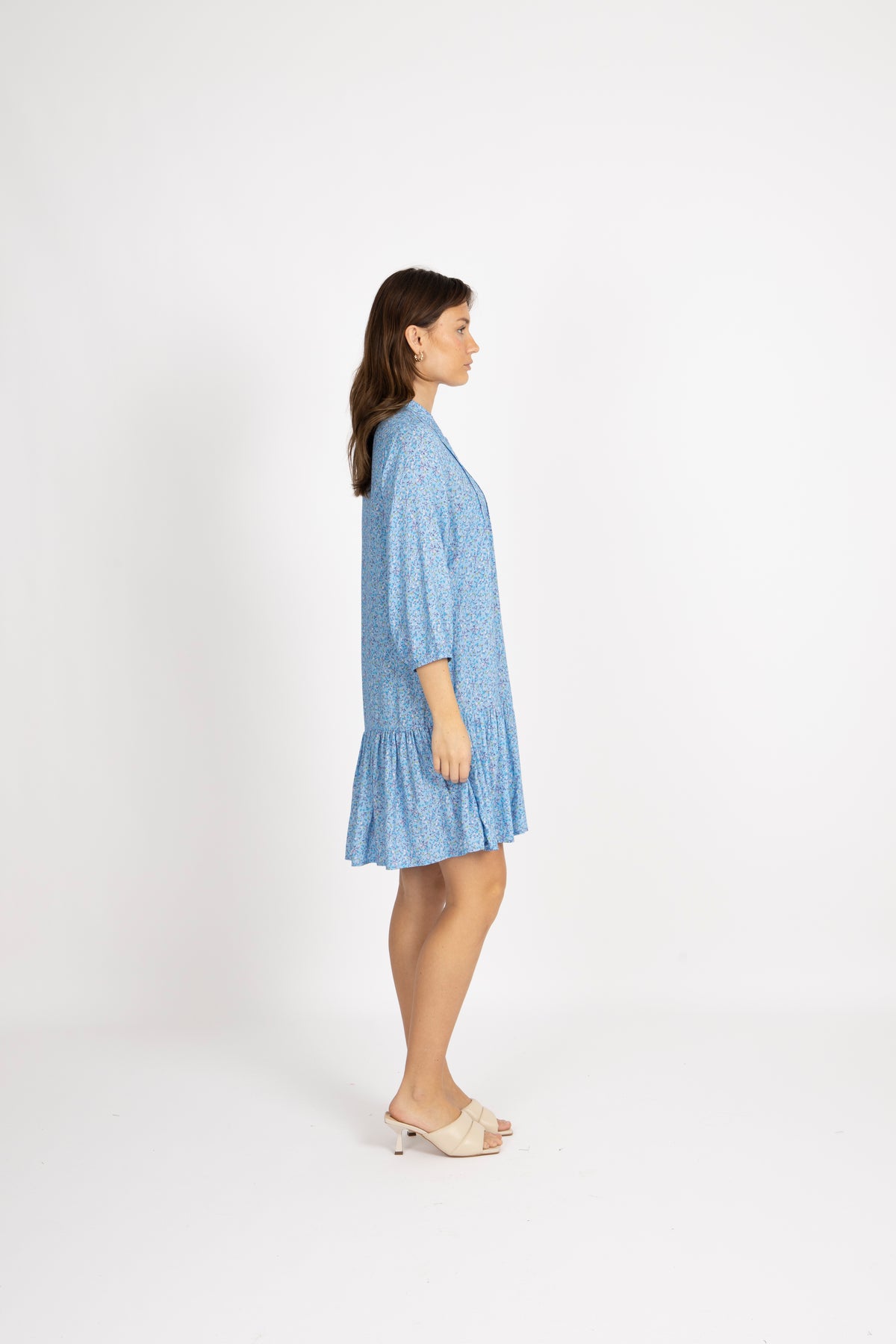 Imogene Dress - Blue Flower
