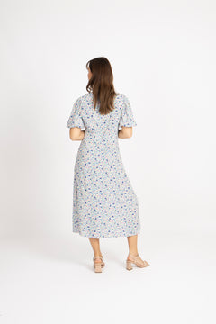 Skyler Dress - Pink/Apricot Flower