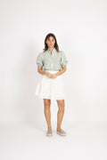 Tiffany Short Sleeve Shirt - Blue/Green