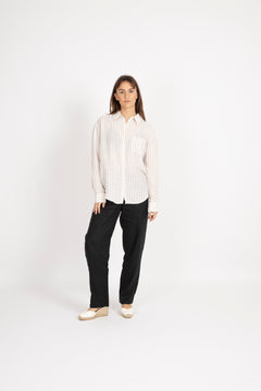 Rel Striped Linen Shirt - Dry Sand