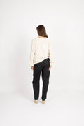 Viva Ls V-Neck Top - Sandshell