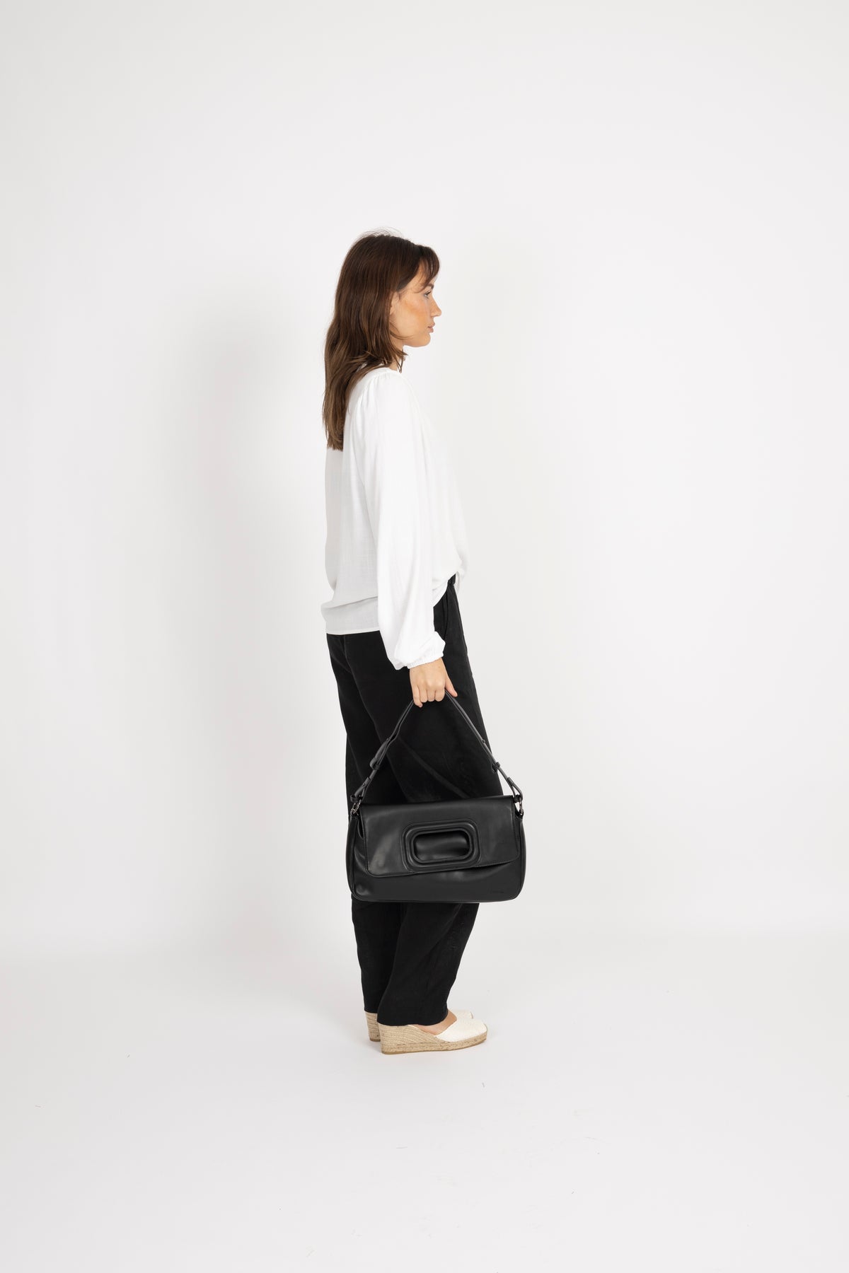 Viva Ls V-Neck Top - Sandshell