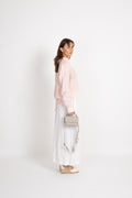 Rel Striped Linen Shirt - Peachy Pink