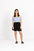 Jovene Ginia Hw Shorts - Black