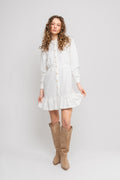 Floriana Shirt Dress - Egret