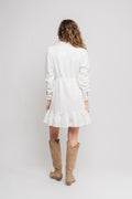 Floriana Shirt Dress - Egret