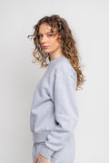 7 DAYS Active Organic Fitted Crewneck - Heather Grey