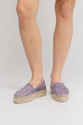 Manebí Acapulco Espadrillos - Fuchsia & Indigo Lurex