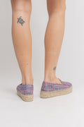 Manebí Acapulco Espadrillos - Fuchsia & Indigo Lurex