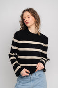 Ginnette East Pullover Stp - Black/Sand