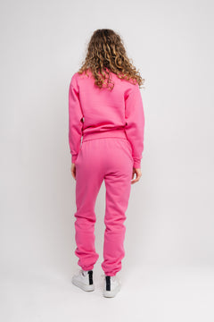 Organic Fitted Crewneck - Sangria Sunset