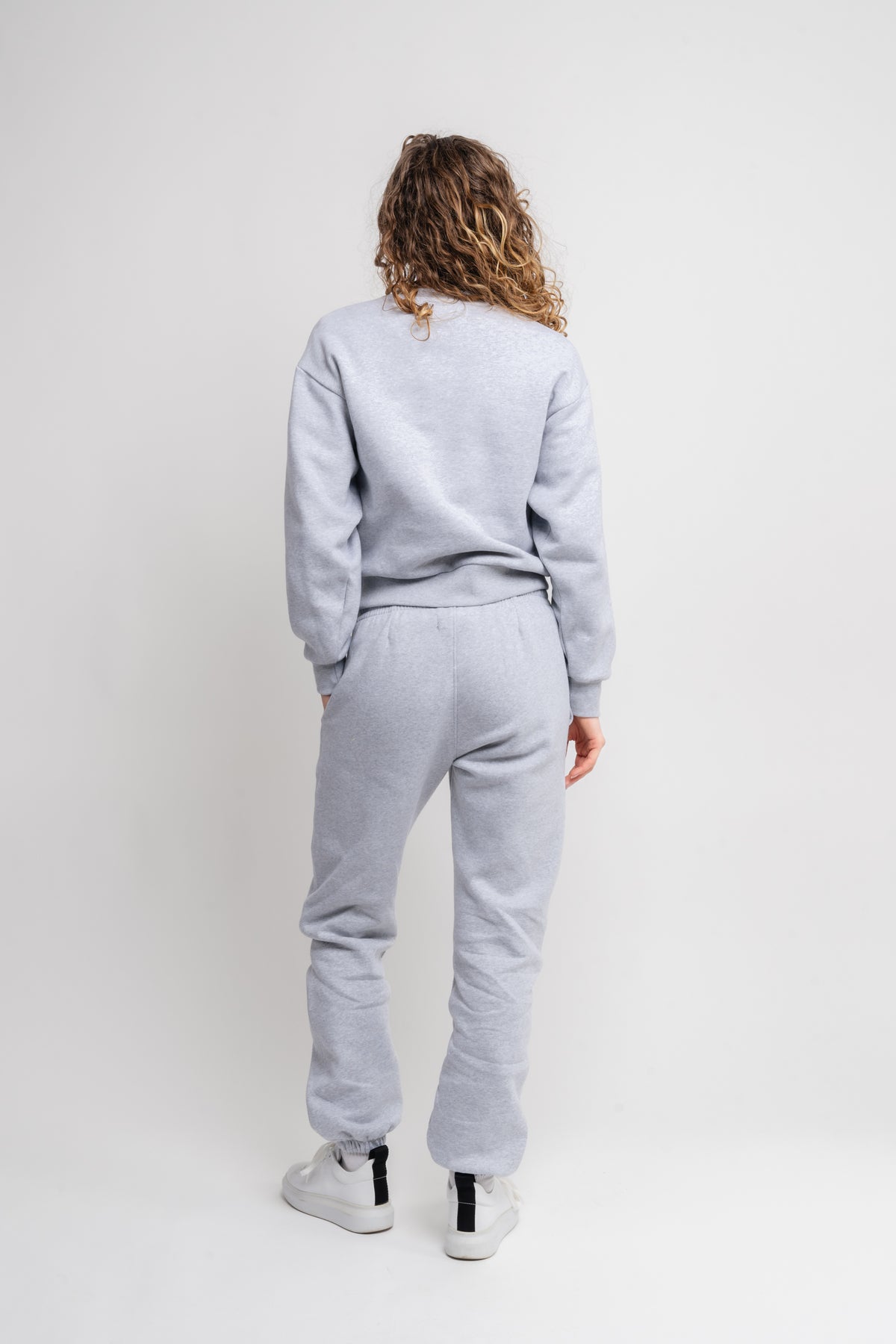 7 DAYS Active Organic Fitted Crewneck - Heather Grey