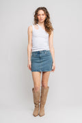 Jersey One-Shoulder Top - Bright White