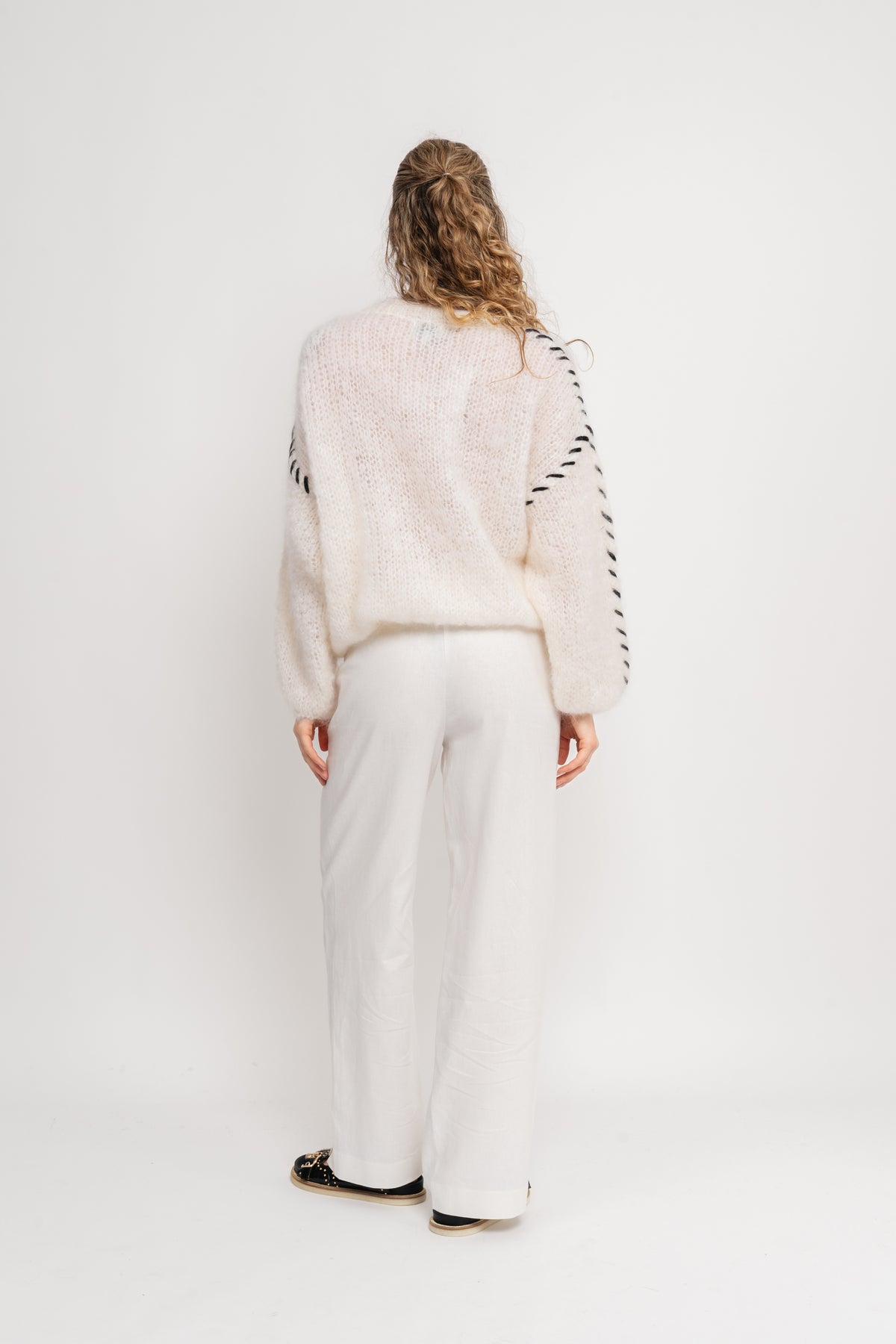 Catia Mohair Stitch Pullover - Vit