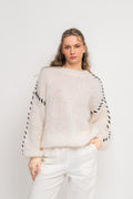 Catia Mohair Stitch Pullover - Vit
