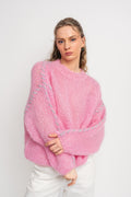 Catia Mohair Stitch Pullover - Soft Berry