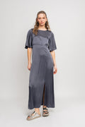Miller Viscose Satin - Grey
