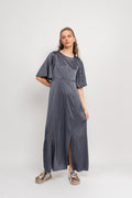 Miller Viscose Satin - Grey
