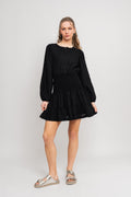 Martine Linen Dress - Black