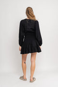 Martine Linen Dress - Black