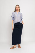 SamiCC Stripe SS Shirt - Pale Blue