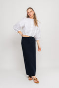 LaceyCC Frill Shirt - White