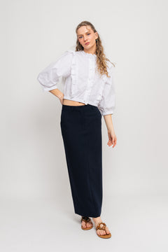 LaceyCC Frill Shirt - White