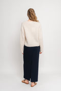 Gabella Ls Pullover Knit - Snow White