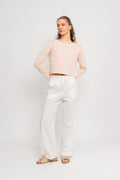 Flaxy Hmw Linen Pant - Star White
