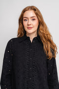 Yasginnie Ls Shirt Dress S. - Black