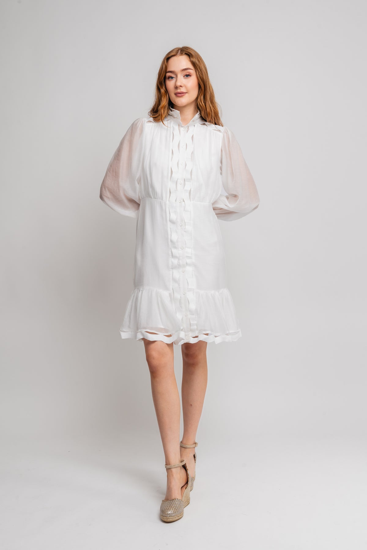 Yasponira Ls Klänning - Star White