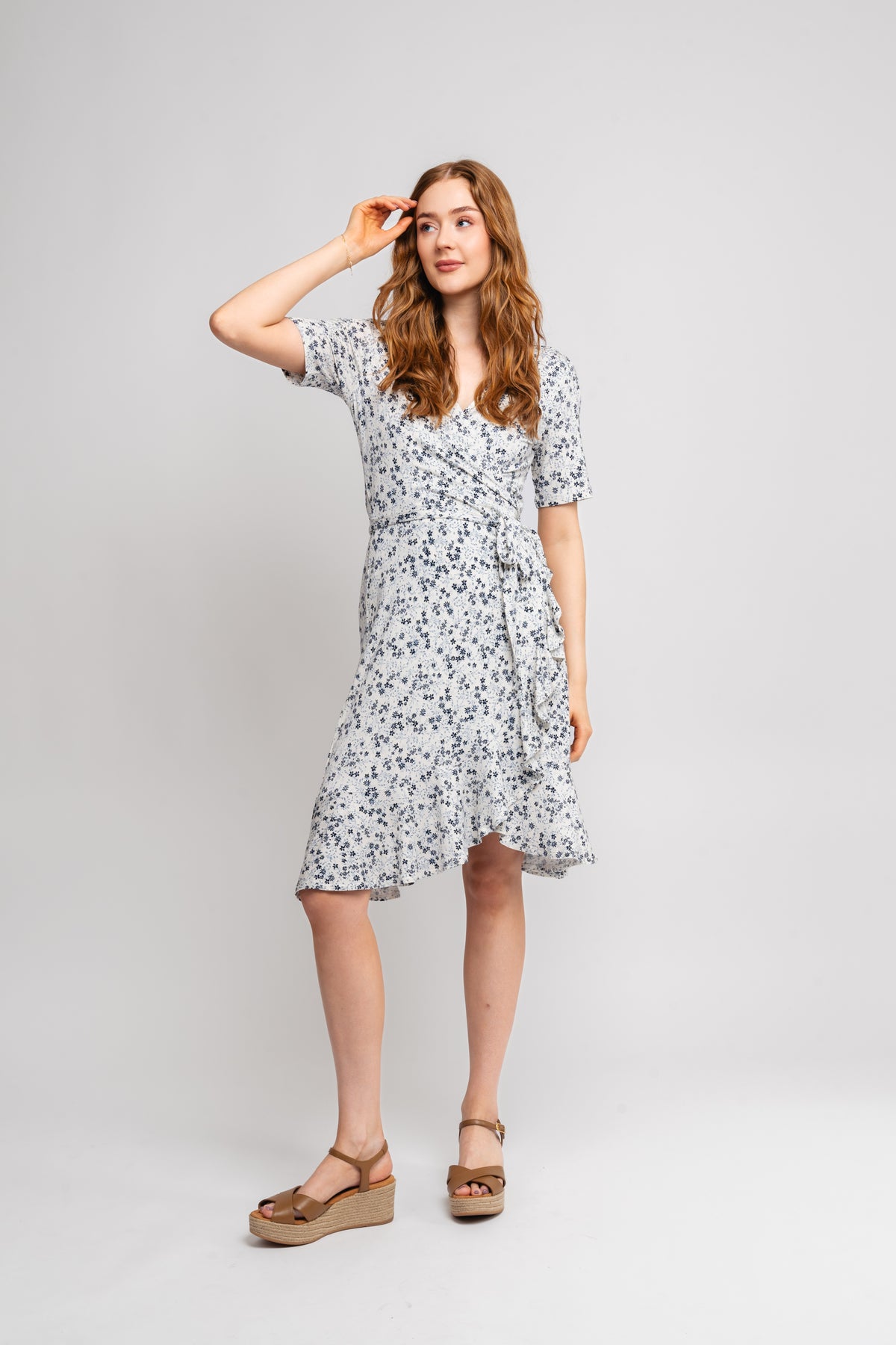 ElmyPW DR - Dark Navy Mini Flower Print