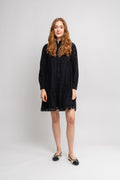 Yasginnie Ls Shirt Dress S. - Black